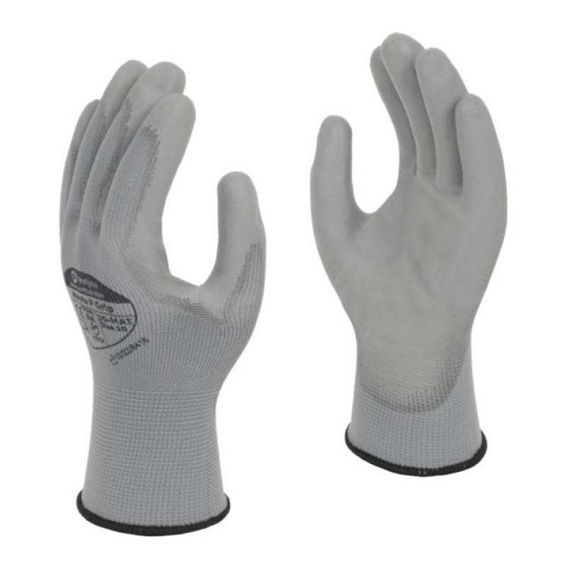 Polyco Matrix D grip gloves with PVC safety dot palm size 9 BN 2 pairs