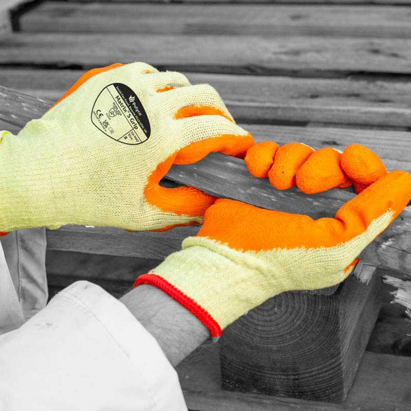 Polyco Matrix S Grip Orange Work Gloves 50-MAT