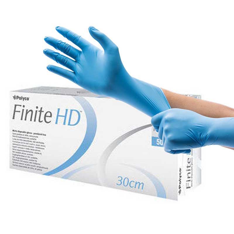 Polyco Finite Heavy Duty Nitrile Disposable Gloves FHD50