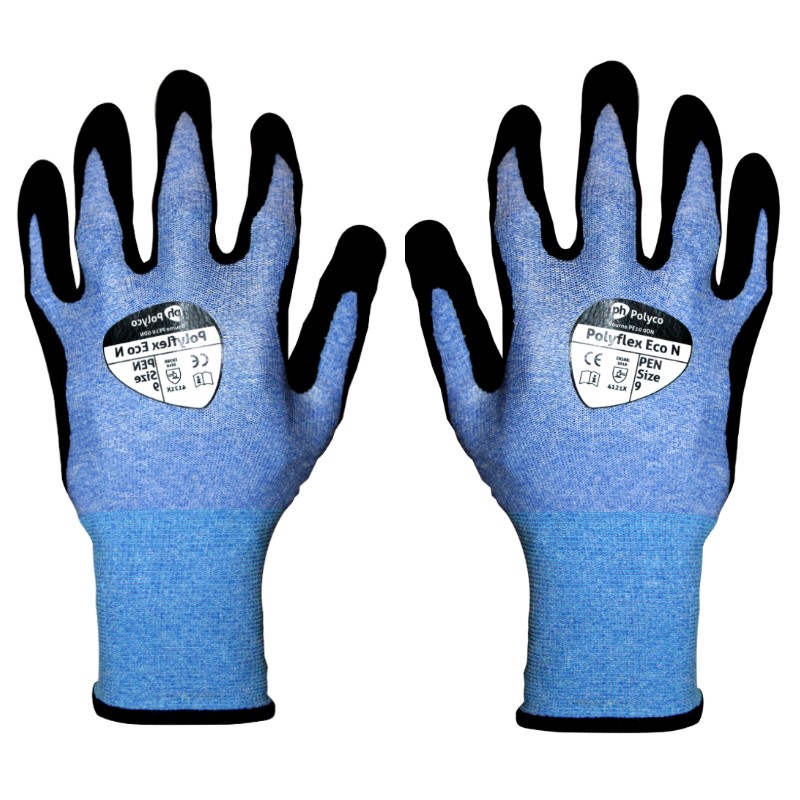 Polyco Polyflex Eco Durable Nitrile Gloves