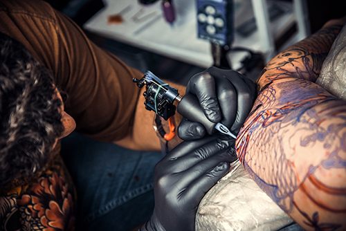 Tattoo gloves outlet