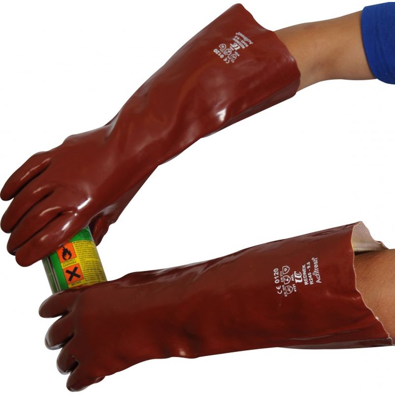 Standard ChemicalResistant 18" R245 PVC Gauntlet Gloves
