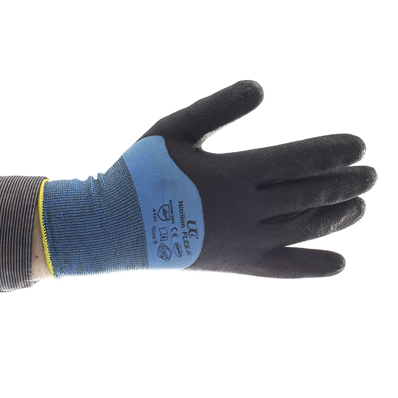 UCi Nitrilon NCN-Flex-K Flex PVC Knuckle-Coated Gloves