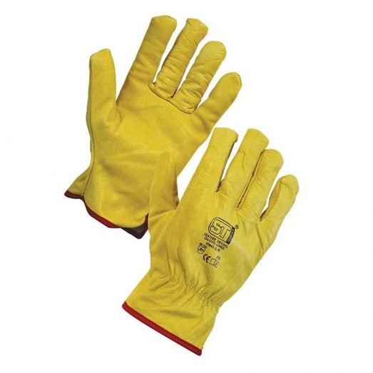 Fleece lined sale leather work gloves