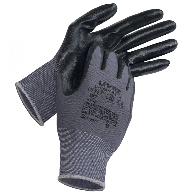Uvex Unipur MoistureResistant Safety Gloves 6634