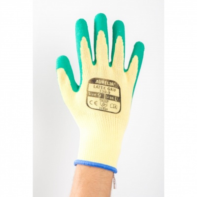 Aurelia Latex Green Wet Grip Gloves 110