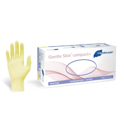 Meditrade Gentle Skin Disposable Powder-Free Latex Gloves (Box of 100)