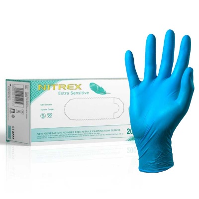 Nitrex GN01 Extra Sensitive Latex-Free Nitrile Examination Gloves