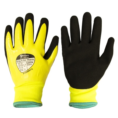 Polyco Grip It Oil Therm Hi-Vis Waterproof GIOTH Gloves