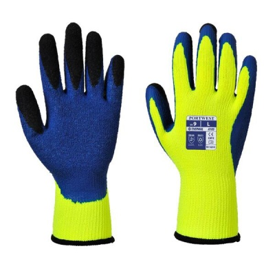Portwest A185 Thermal Latex Yellow and Blue Gloves
