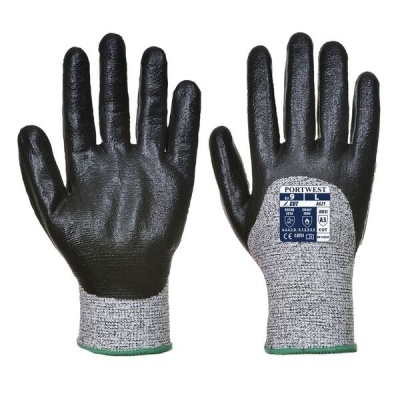Portwest Cut-Resistant Nitrile 3/4 Coated Gloves A621