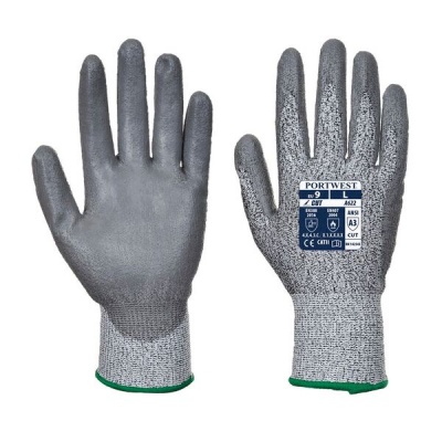 Portwest Level C Cut-Resistant PU Coated Gloves A622G7