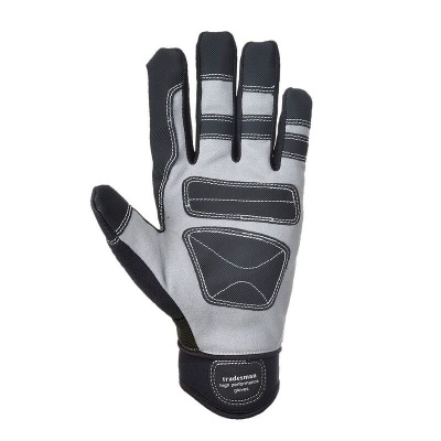 Portwest Heavy-Duty Leather Tradesman Black Gloves A710BK