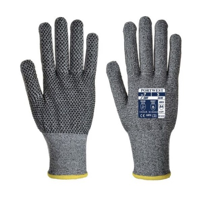 Portwest Sabre Cut-Resistant PVC Dot Palm Gloves A640