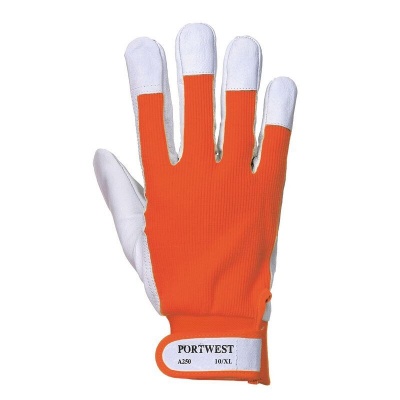 Portwest A250 Tergsus Leather Orange Gloves