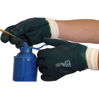 Premium Green Heavy-Duty V325 PVC Gloves
