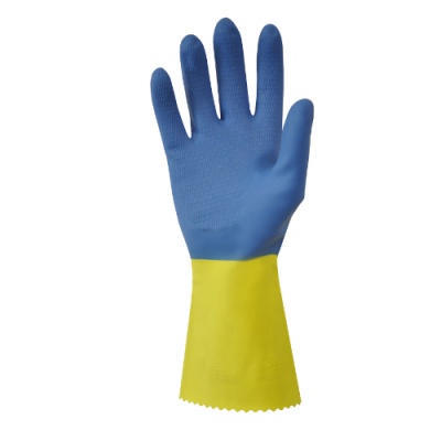 Shield GI/500 Bi-Colour Rubber and Chloroprene Industrial Gloves