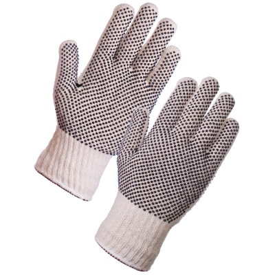 Supertouch 2667 Seamless Mixed Fibre PVC Dot Palm/Back Gloves