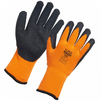 Supertouch Topaz Cool Orange-and-Black Thermal Work Gloves