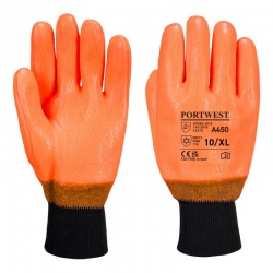 Portwest A450 PVC Weatherproof Thermal Gloves