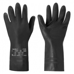 Ansell Extra 87-950 Chemical-Resistant Latex Gauntlet Gloves