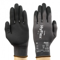 Ansell HyFlex 11-840 Abrasion-Resistant Nitrile Palm-Coated Gloves