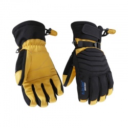 Blaklader Workwear 2238 Impact-Resistant Leather Thermal Work Gloves (Black/Hi-Vis Yellow)