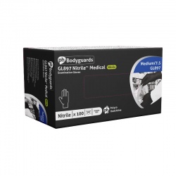 Bodyguards GL897 Black Nitrile Disposable Gloves