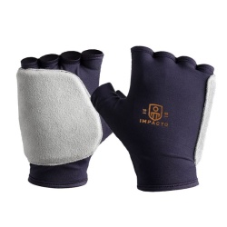 Impacto 523-14 Anti-Vibration and ImpactExtra-Thick Padded Fingerless Gloves