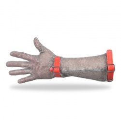 Manulatex GCM Long Cuff Chainmail Glove with Adjustment Strap