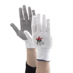 MCR Safety Cotton PVC Dotted Light Handling Gloves GP1004PV