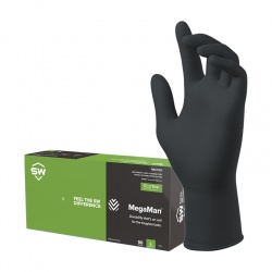 Megaman N66088 Absorbent-Lined Disposable Nitrile Gloves (Box of 50)