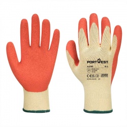 Portwest A100 Orange Latex Grip Gloves