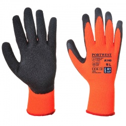 Portwest A140 Thermal Grip Orange and Black Gloves