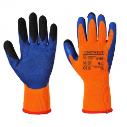 Portwest A185 Thermal Latex Orange and Blue Gloves