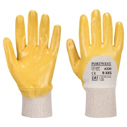 Portwest A330 Light Handling Yellow Nitrile Gloves