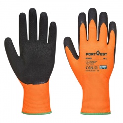 Portwest A340 Hi-Vis Orange and Black Grip Gloves