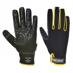 Portwest Supergrip Leather Black Gloves A730