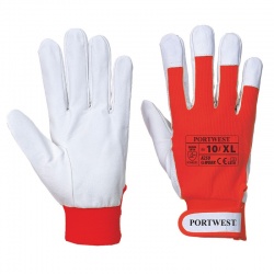 Portwest A250 Tergsus Extra Large Leather Red Gloves