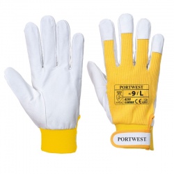 Portwest A250 Tergsus Large Yellow Leather Gloves