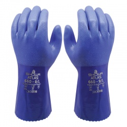 Showa 660 PVC-Coated Oil Resistant Safety Gloves