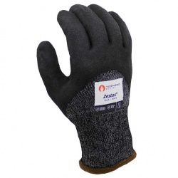 Tornado Zestos Latex Coated Gloves for Cold Weather (Black)
