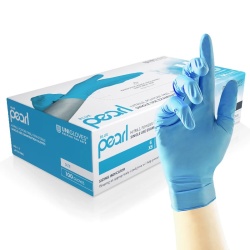 Unigloves GP001 Blue Pearl Nitrile Disposable Medical Gloves (Box of 100)