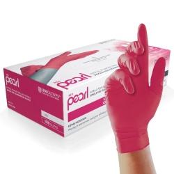 Unigloves GP006 Red Pearl Nitrile Disposable Medical Gloves (Box of 100)