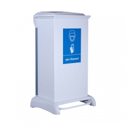 Wybone Capsule Plastic Sackholder PPE Disposal Unit (80 Litre)