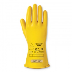 Ansell ActivArmr RIG0011Y Class 00 Electrical Insulating Rubber Gloves (Yellow)