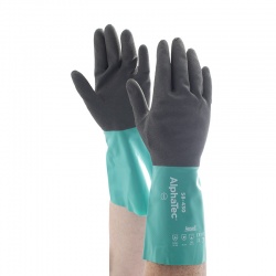 Ansell AlphaTec 58-430 Chemical-Resistant High Grip Gauntlets
