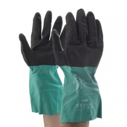 Ansell AlphaTec 58-535W Chemical-Resistant Nylon Extra Long Gauntlets