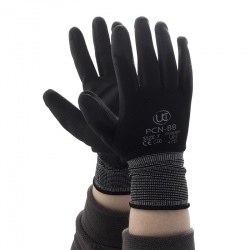 Black PU-Coated Precise Handling PCN-B Gloves