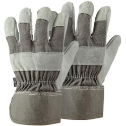 Briers Grey Rigger Gardening Gloves Twin Pack B4310